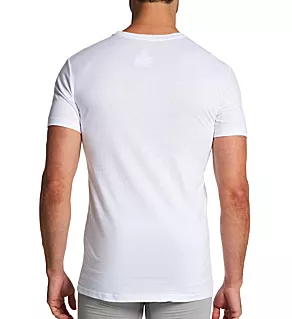 Slim Fit 100% Cotton Crew T-Shirt - 3 Pack White L