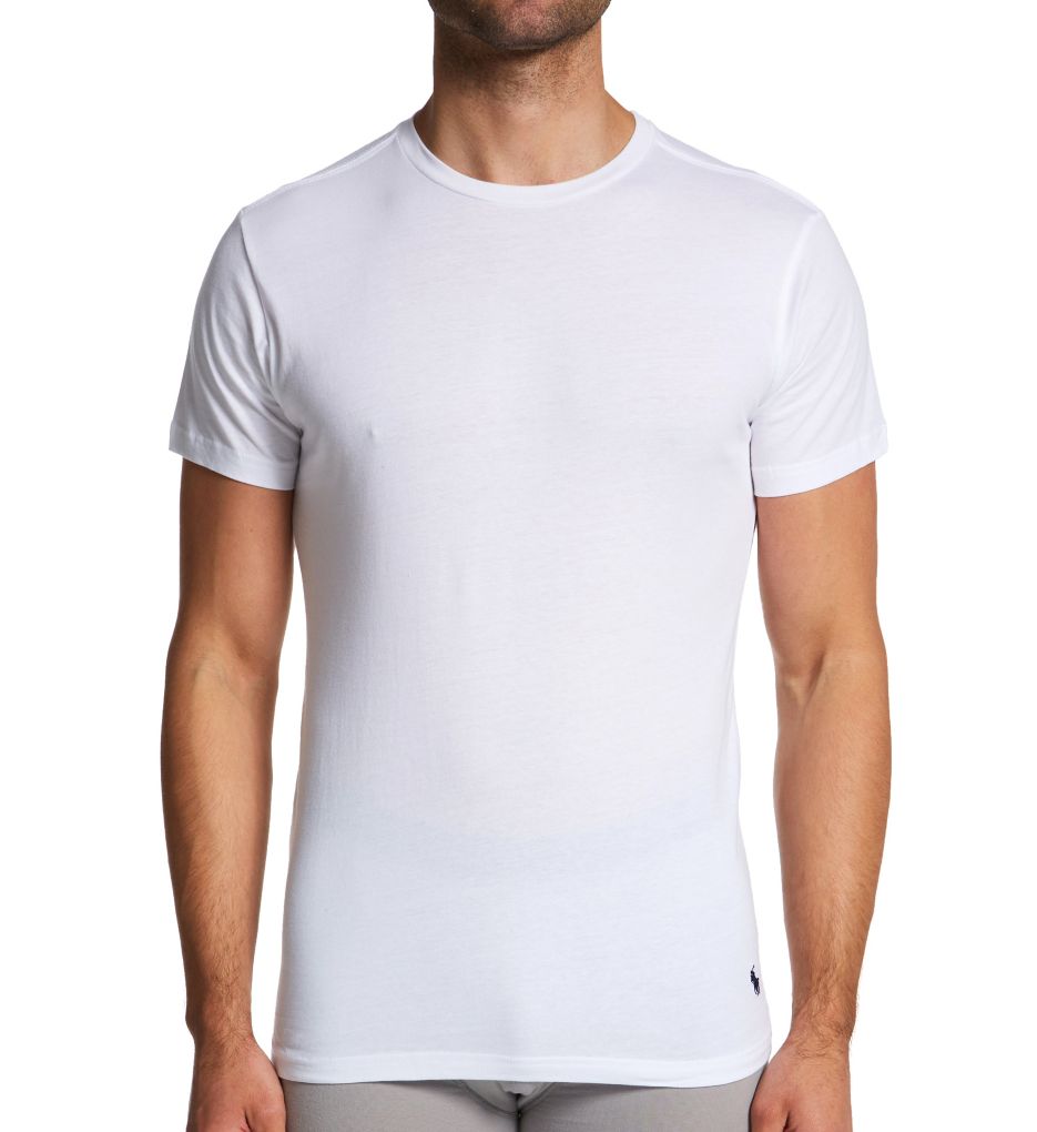 Polo Ralph Lauren Slim Fit 100% Cotton Crew T-Shirt - 3 Pack NSCNP3 - Image 1