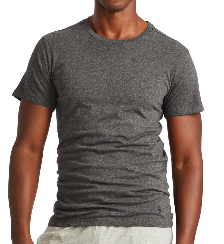 Slim Fit 100% Cotton Crew T-Shirt - 3 Pack