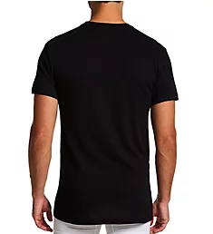 Slim Fit Crew T-Shirt - 5 Pack Polo Black XS