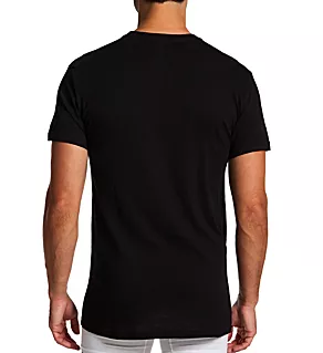 Slim Fit Crew T-Shirt - 5 Pack Polo Black M