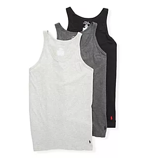 Slim Fit 100% Cotton Tank - 3 Pack ANDMBK XL