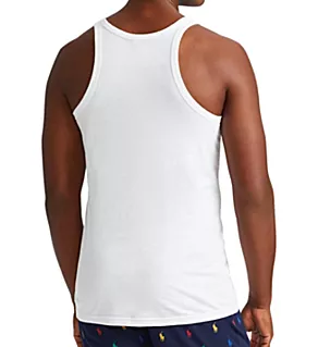 Slim Fit 100% Cotton Tank - 3 Pack WHT XL