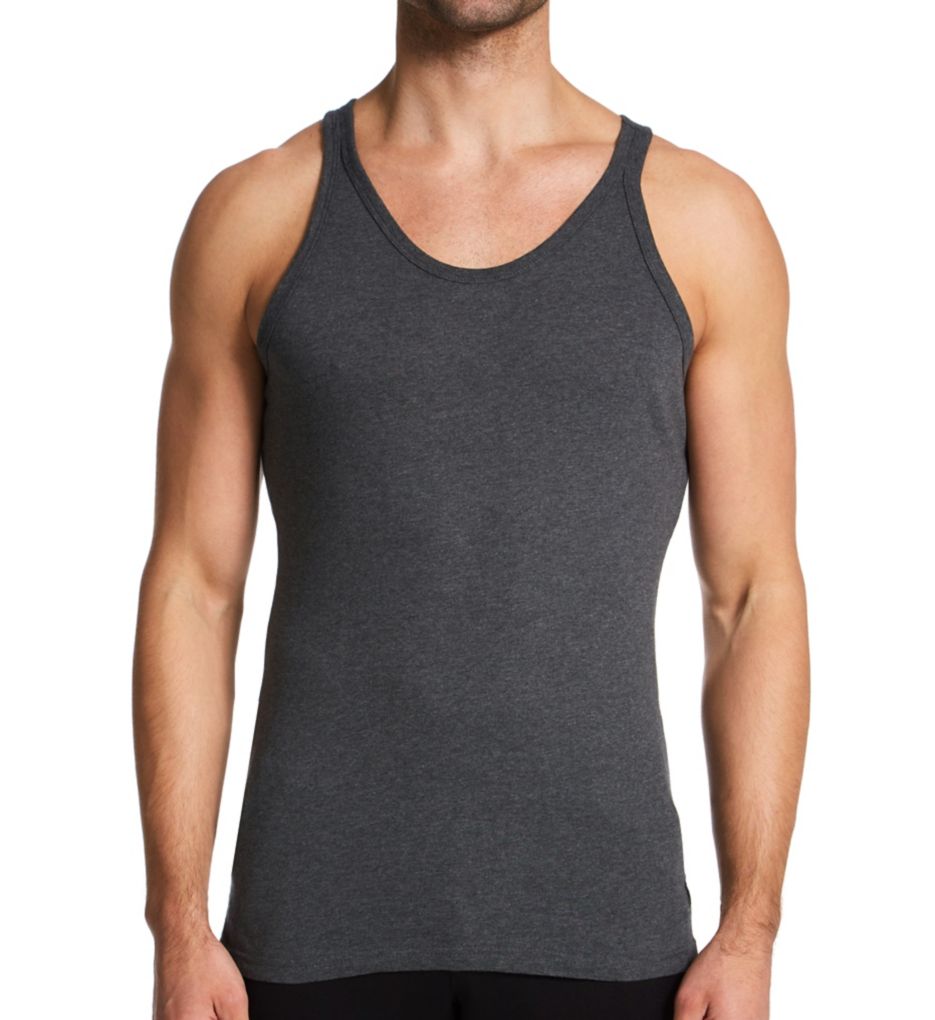 Slim Fit 100% Cotton Tank - 3 Pack