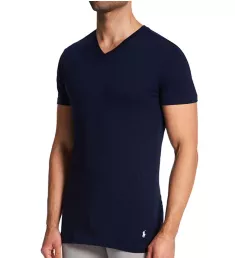 Slim Fit 100% Cotton V-Neck T-Shirt - 3 Pack