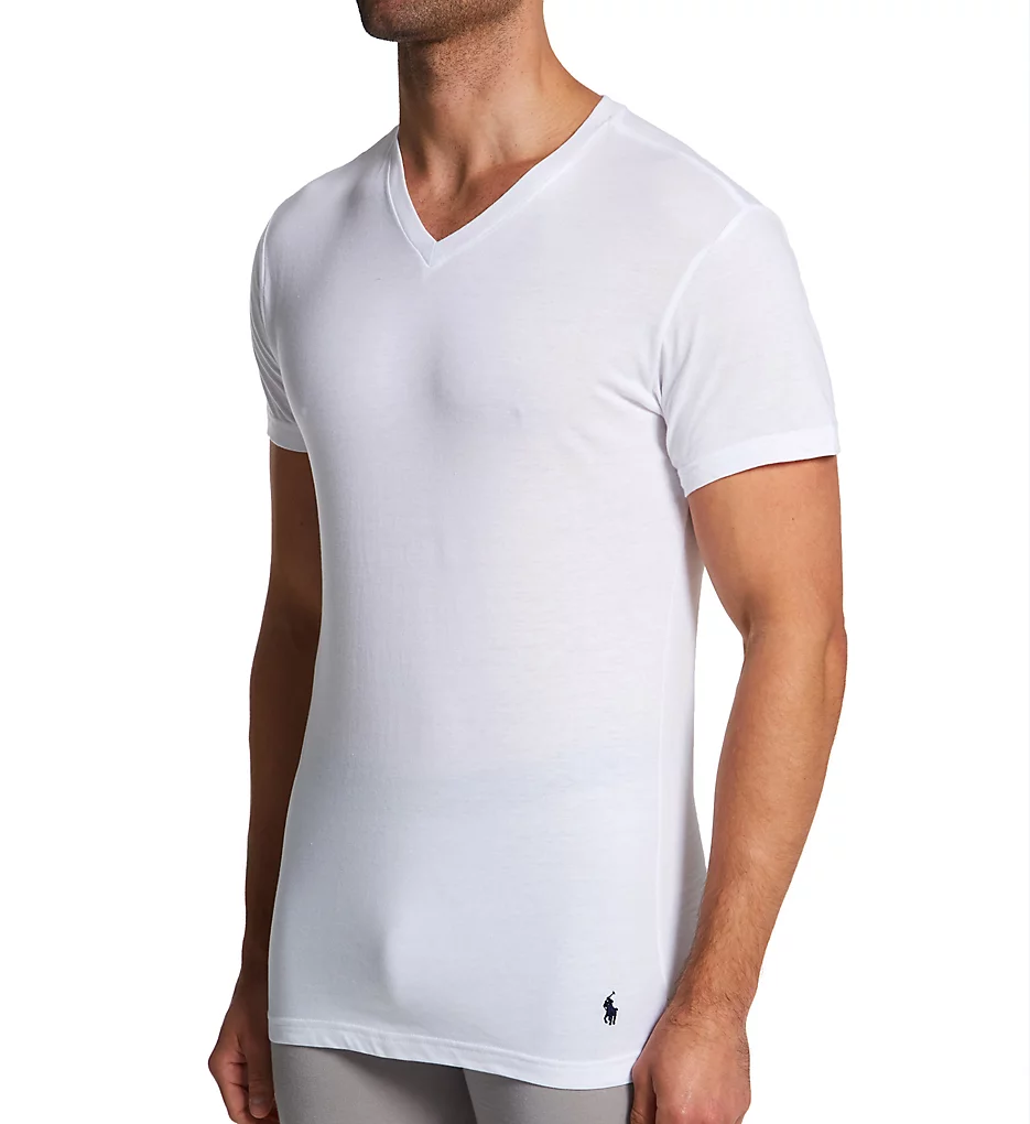 Slim Fit V-Neck T-Shirt - 5 Pack