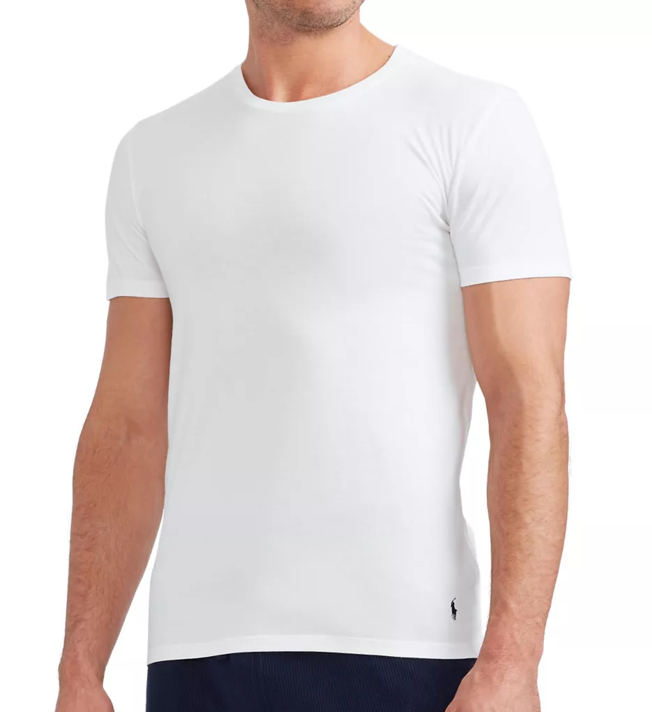 Tall Man Classic Fit Cotton Crew T-Shirts - 3 Pack WHT XLT