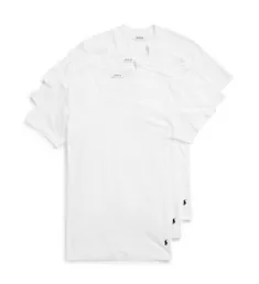 Tall Classic Fit 100% Cotton V-Neck Shirt - 3 Pack