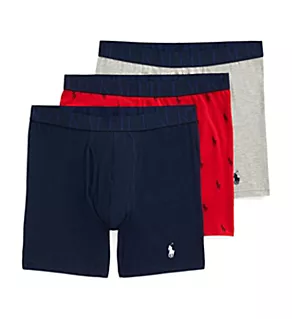 Classic Fit Stretch Boxer Brief - 3 Pack Royal/Blue/Saturn L