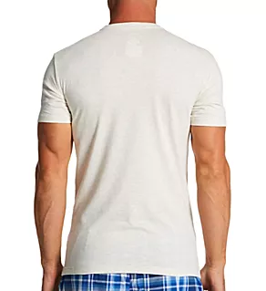 Slim Fit Cotton Stretch Crew Neck T-Shirt - 3 Pack Oatmeal/Sand/Andover S
