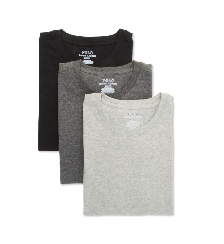 Slim Fit Cotton Stretch Crew Neck T-Shirt - 3 Pack