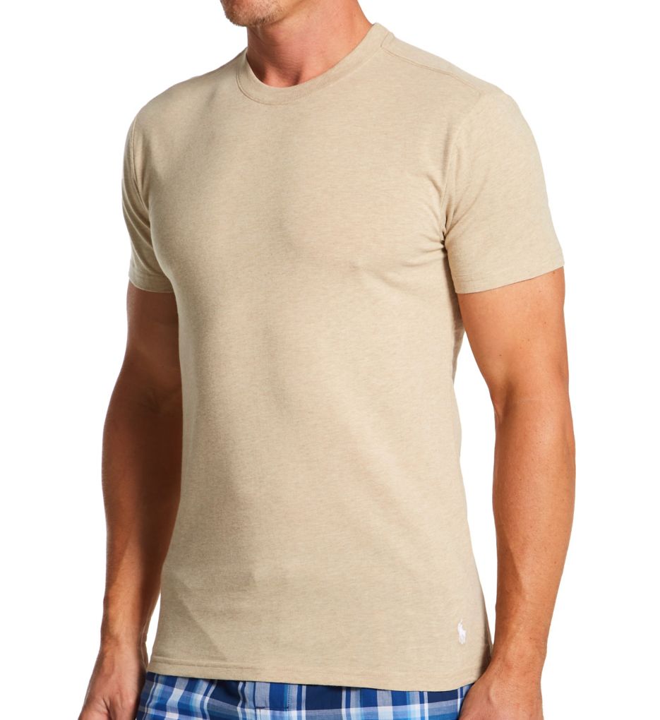 Slim Fit Cotton Stretch Crew Neck T-Shirt - 3 Pack-gs