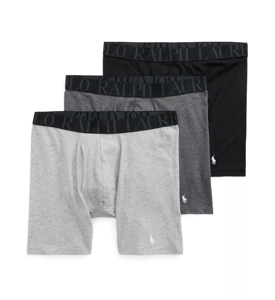 Stretch Classic Fit Long Leg Boxer Briefs - 3 Pack Andover/Charcoal/Black S