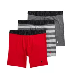 Stretch Classic Fit Long Leg Boxer Briefs - 3 Pack