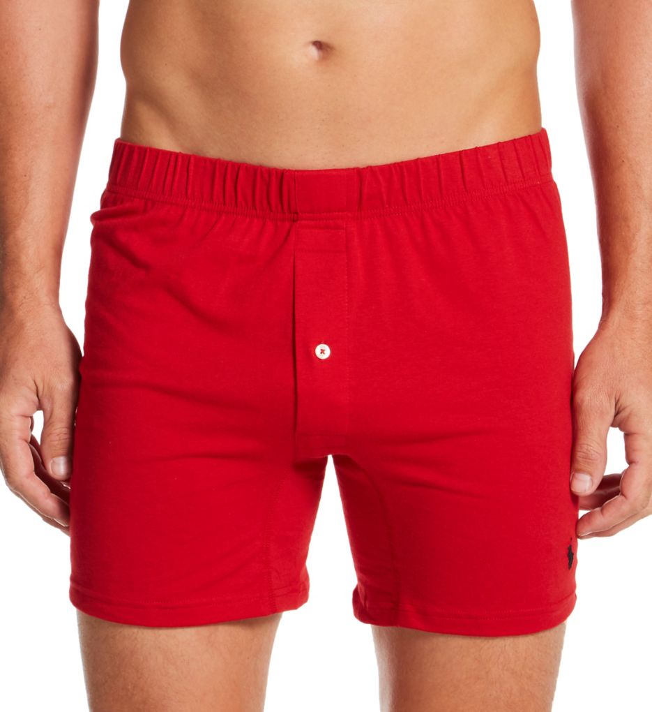 Polo Ralph Lauren Boxer Briefs Underwear Classic Fit 3 Pack Red Black  Medium M