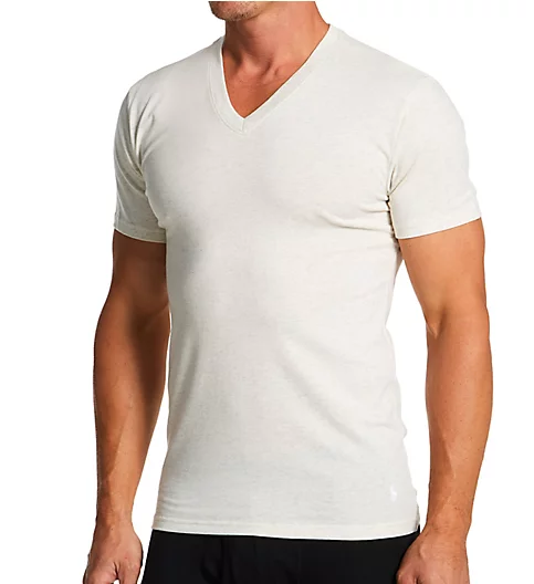 Polo Ralph Lauren Slim Fit Cotton Stretch V-Neck T-Shirt - 3 Pack NWVNP3