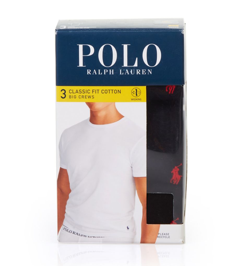 Polo Ralph Lauren Big & Tall Classic Fit Crew 3-Pack Tees