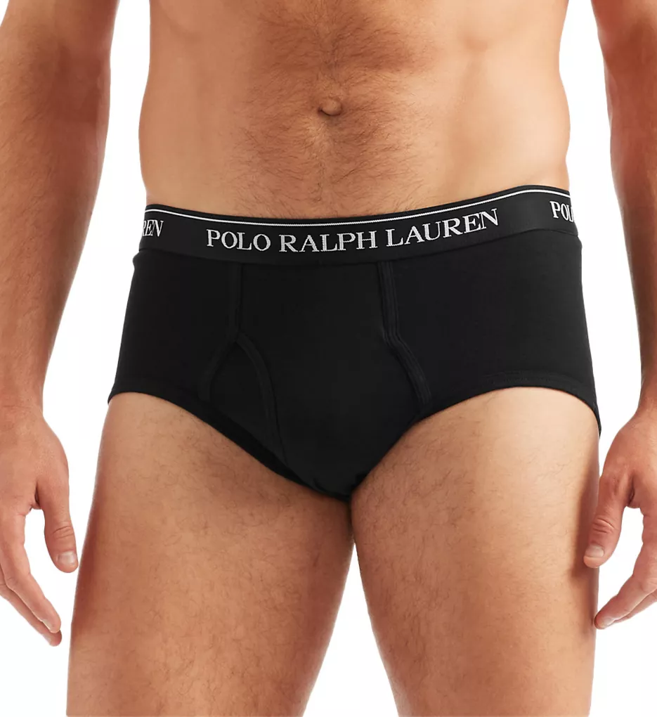 Moda-Underwear:3 Pack Men_s Classic Low Rise Basic Briefs Polo Ralph Lauren-014/L  (50-L - 014) - 714835884-014-L