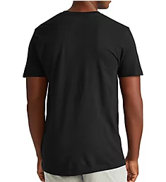 Big Man Classic Fit Cotton V-Neck Shirts - 3 Pack PoBlac 1XL