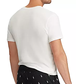 Big Man Classic Fit Cotton V-Neck Shirts - 3 Pack WHT 1XL