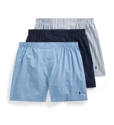 Big & Tall Classic Fit Woven Boxers - 3 Pack