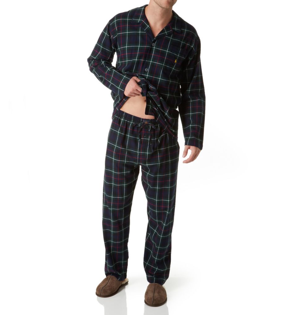 Flannel 100% Cotton Plaid Pajama Top-cs2