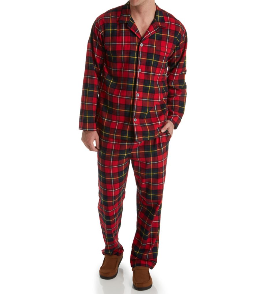 Flannel 100% Cotton Plaid Pajama Top-cs4