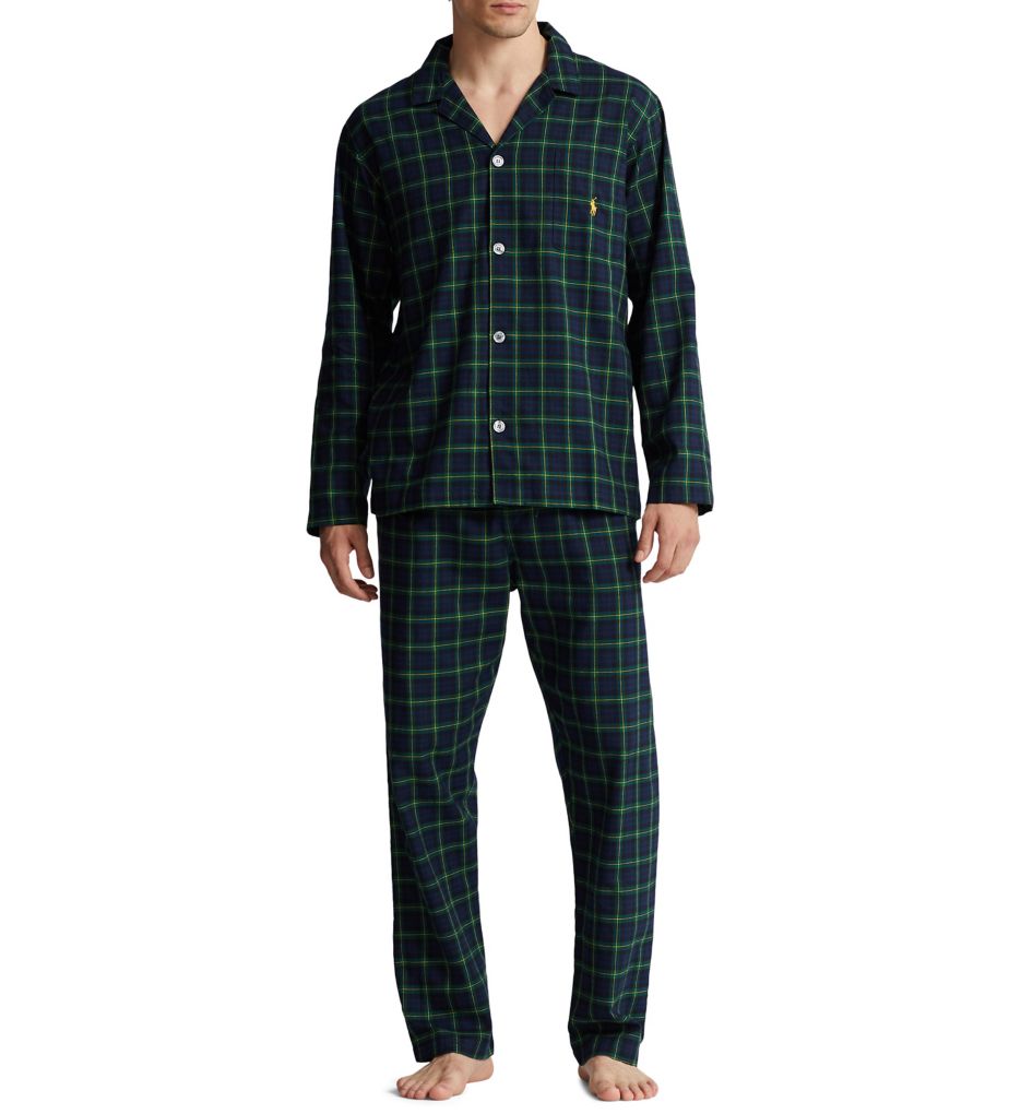 Polo Ralph Lauren GREEN Woven Pajama Pants, US Medium 