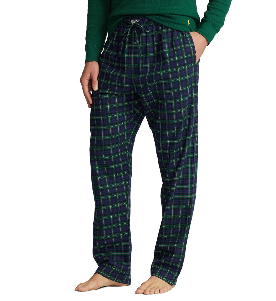 Polo Ralph Lauren Men's Flannel 100% Cotton Plaid Pajama Pant P005HR S  Bennett Plaid/Navy at  Men's Clothing store