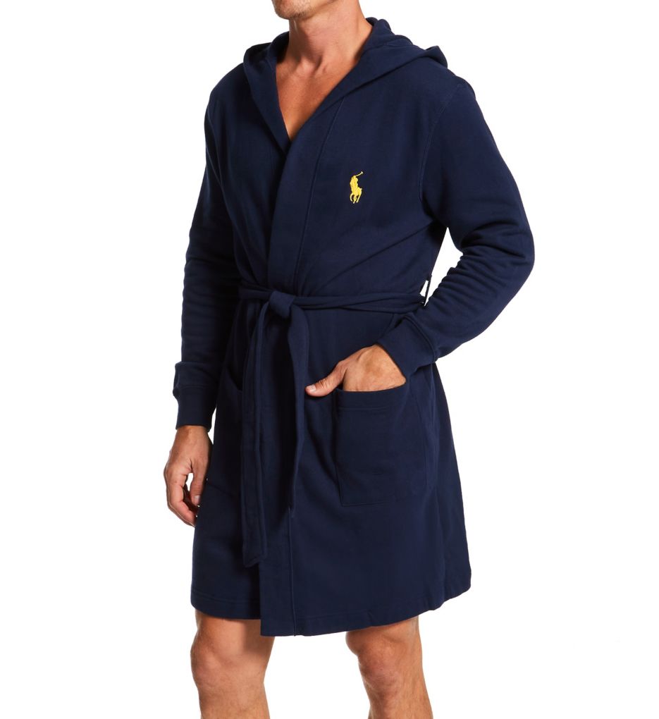 Image of Brushed Fleece Hooded Robe