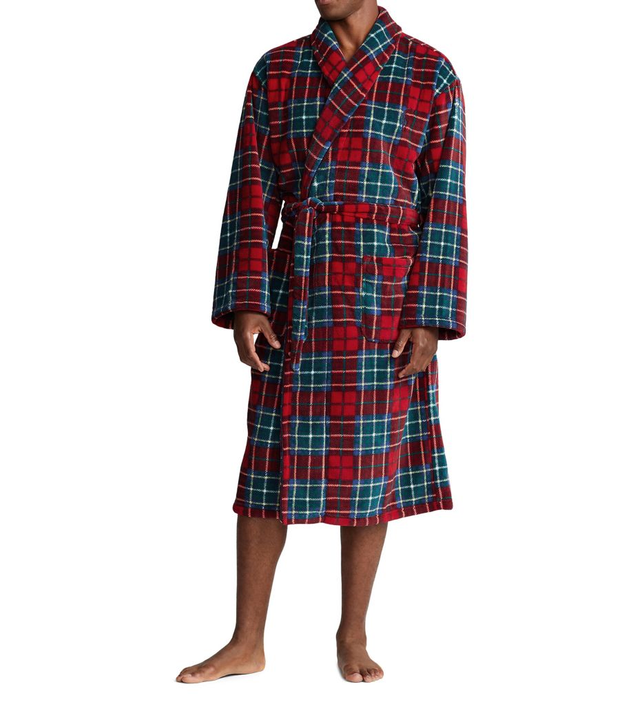 Joe Boxer Tartan Plaid Plush Robe