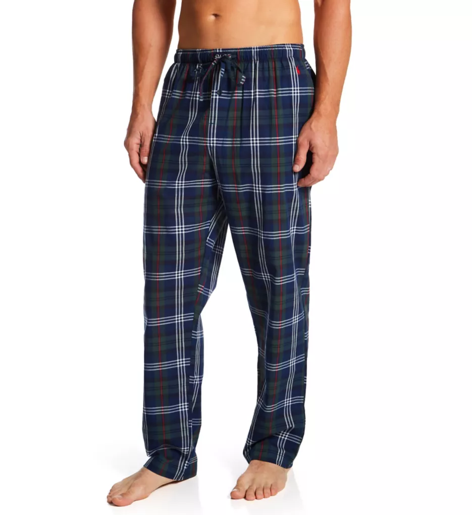 Pony Player Woven Pajama Pant Carson Plaid/Red L by Polo Ralph Lauren