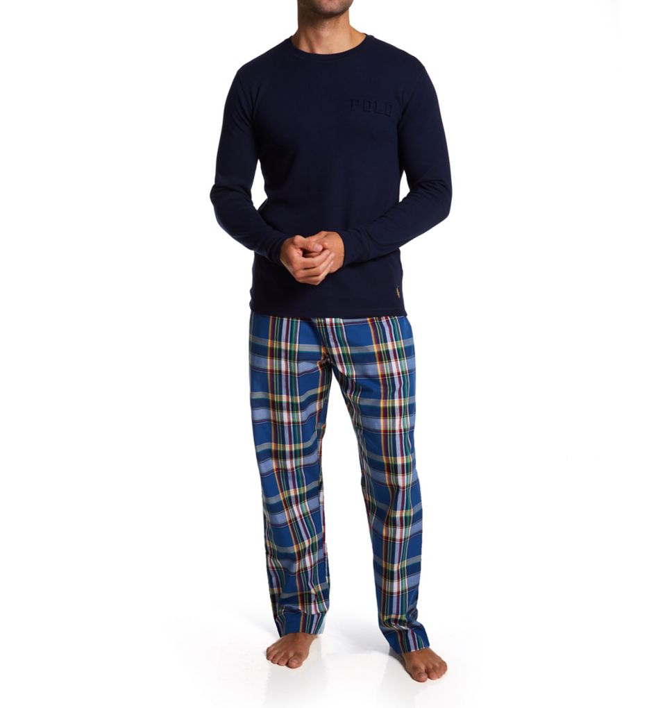 Polo ralph lauren men's plaid flannel pajama discount pant