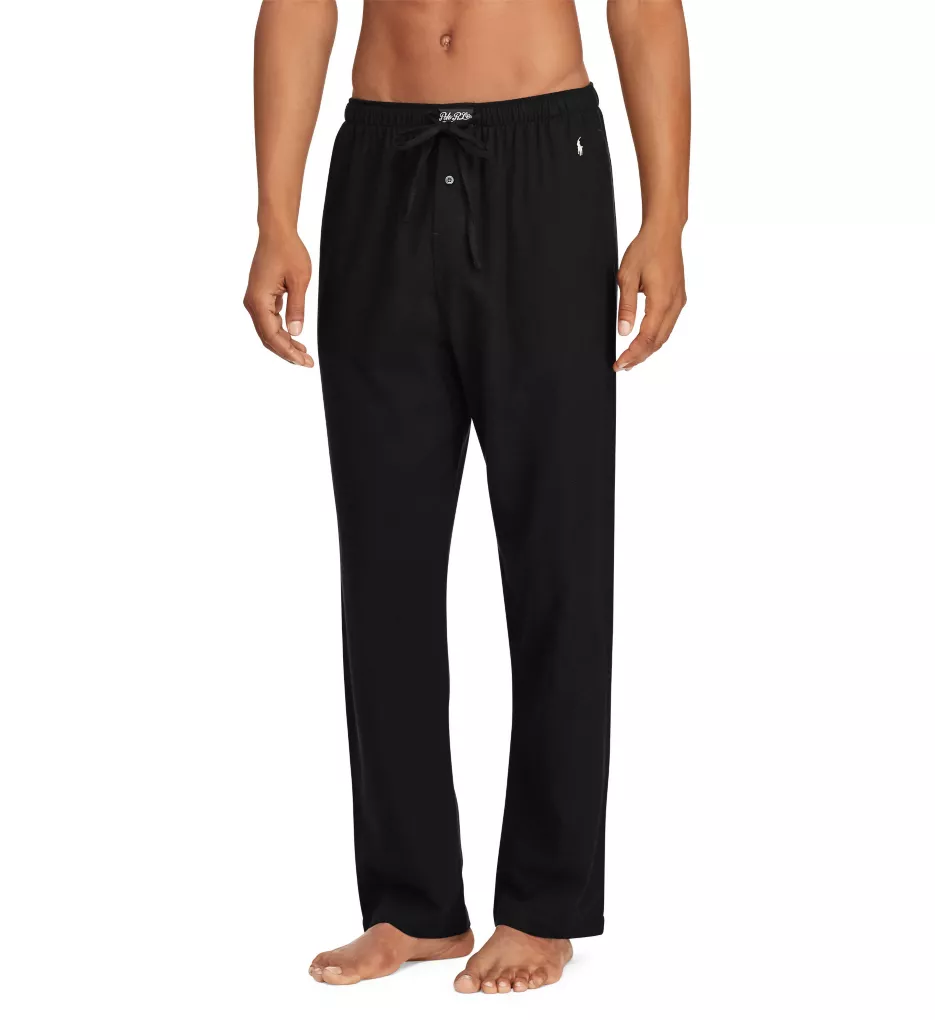 Flannel Pajama Pant Polo Black XL