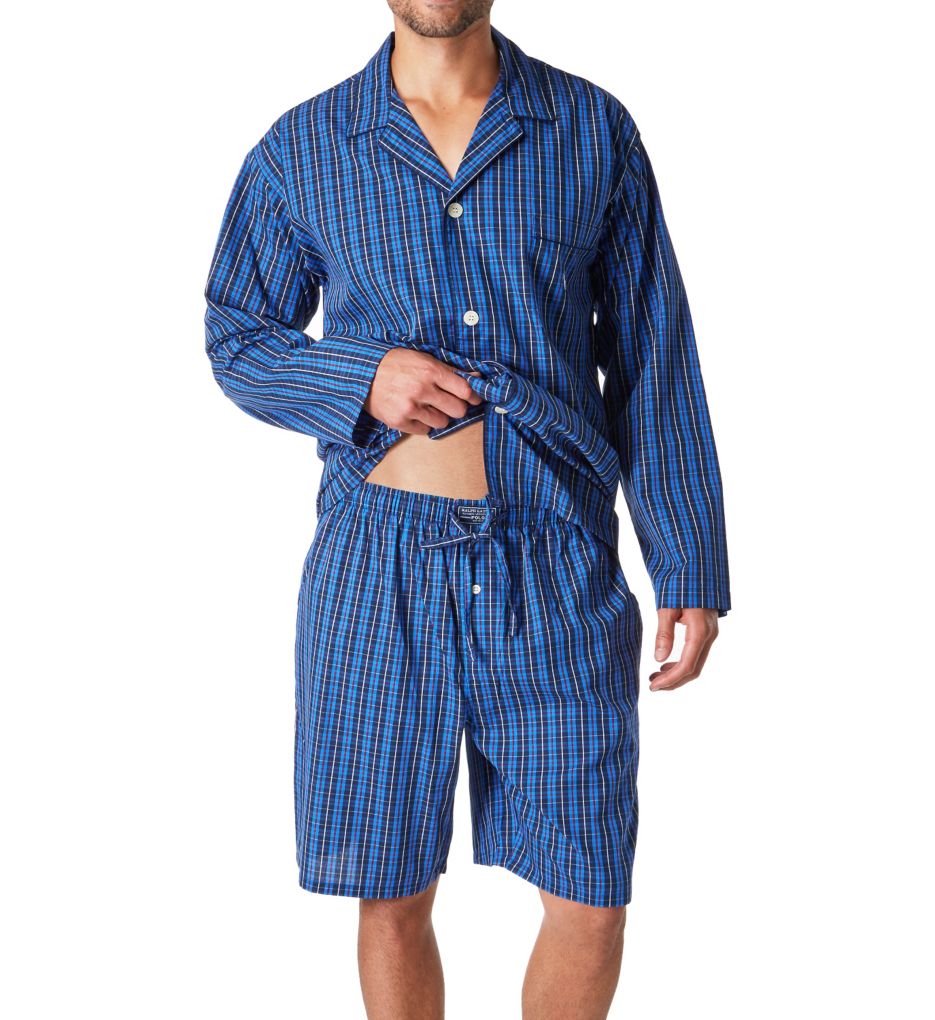 100% Cotton Woven Sleep Shorts-cs3