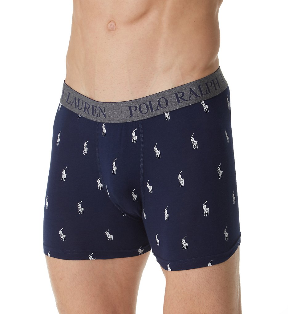 Polo Ralph Lauren P998 Polo Player Stretch Jersey Pouch Boxer Briefs (Cruise Navy)