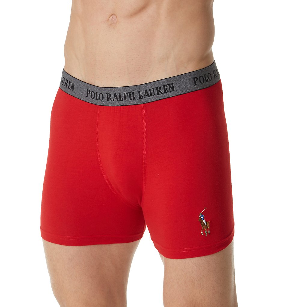 Polo Ralph Lauren P998 Polo Player Stretch Jersey Pouch Boxer Briefs (RL2000 Red)