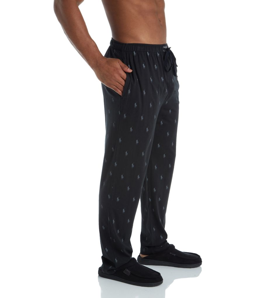 Polo pajama pants black hotsell and red