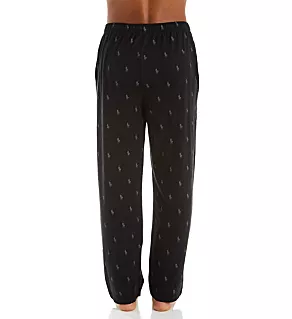 Pony Player Print Classic Pajama Pant Polo Black/Grey L