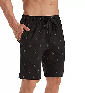 Big Man Pony Player Classic Pajama Short Polo Black/Grey 2XL