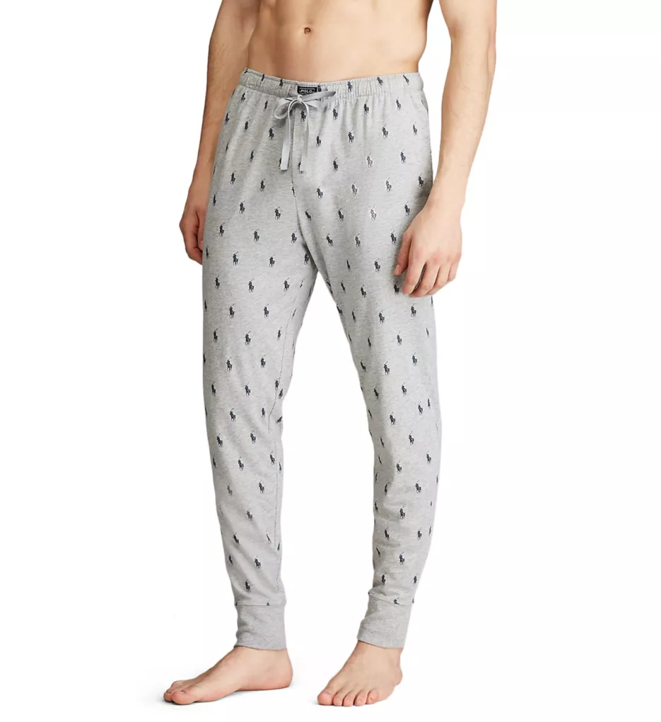 Pony Player Print Jogger Pant Andover Heather/Navy S
