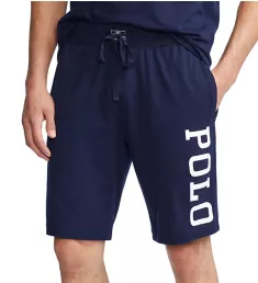 Logo 100% Cotton Sleep Short Navy/White/Red Logo L