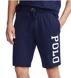 Big Man 100% Cotton Jersey Logo Sleep Short Navy/White/Red Logo 1X