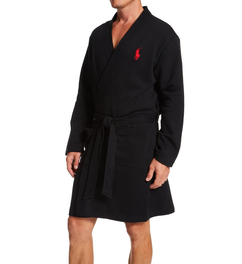 Image of Brushed Fleece Kimono Robe