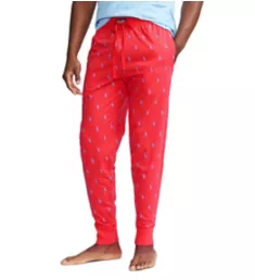 Tall Man 100% Cotton Jersey Rib Waistband Jogger Cactus Flower/Blue 1XT