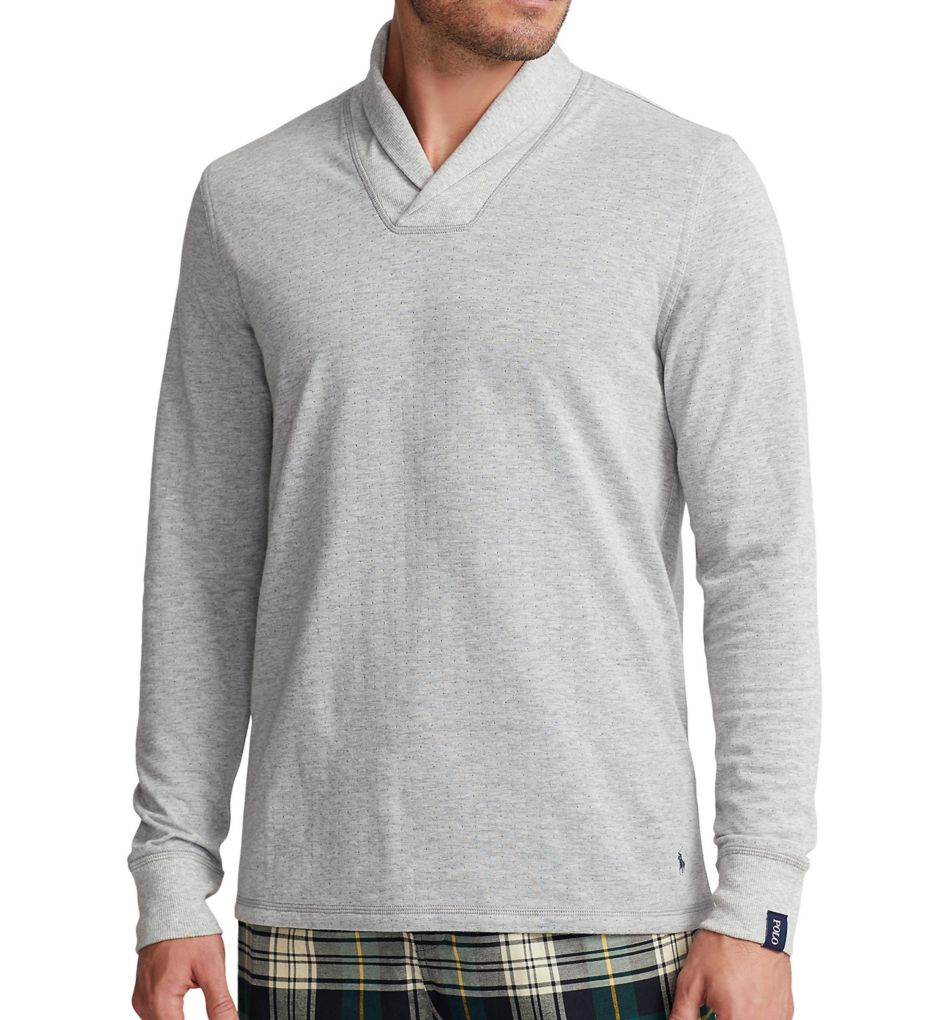 Long Sleeve Sweatshirt w/ Shawl Collar-gs