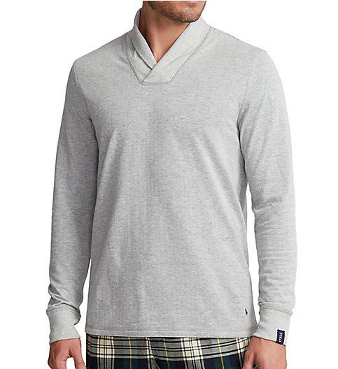 Long Sleeve Sweatshirt w/ Shawl Collar