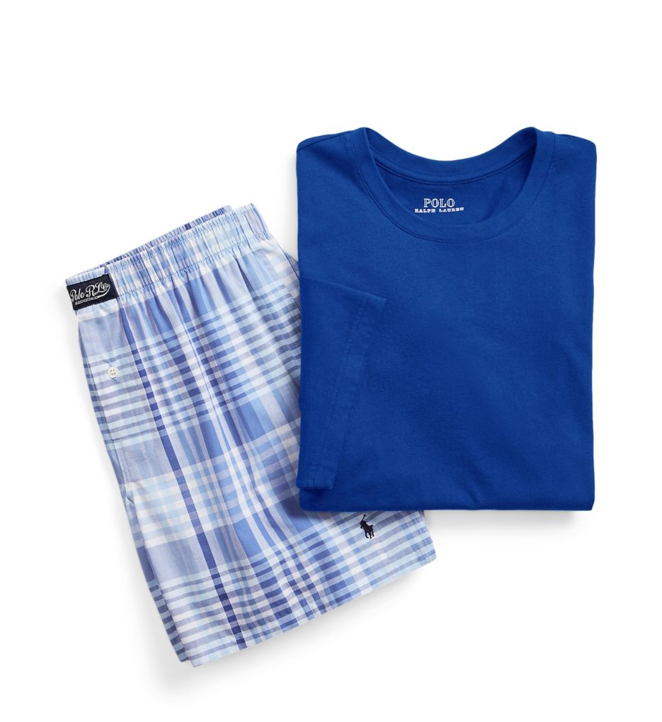 Image of 100% Cotton Crew and Woven Boxer PJ Gift Set