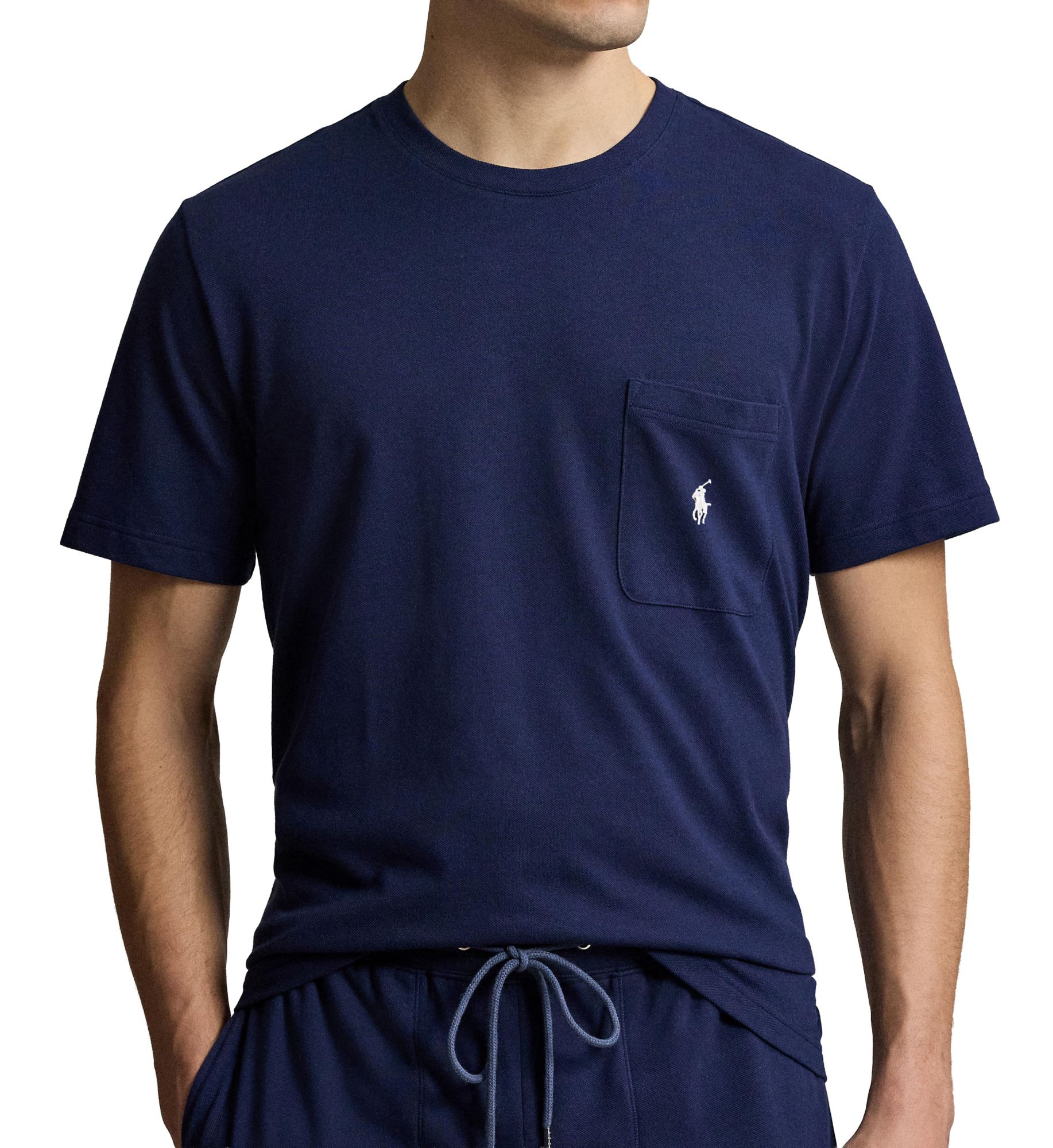 Polo Ralph Lauren Feather Weight Mesh SS Pocket Crew PKPPCT - Image 1
