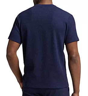 Seersucker Short Sleeve Crew Cruise Navy/Navy S
